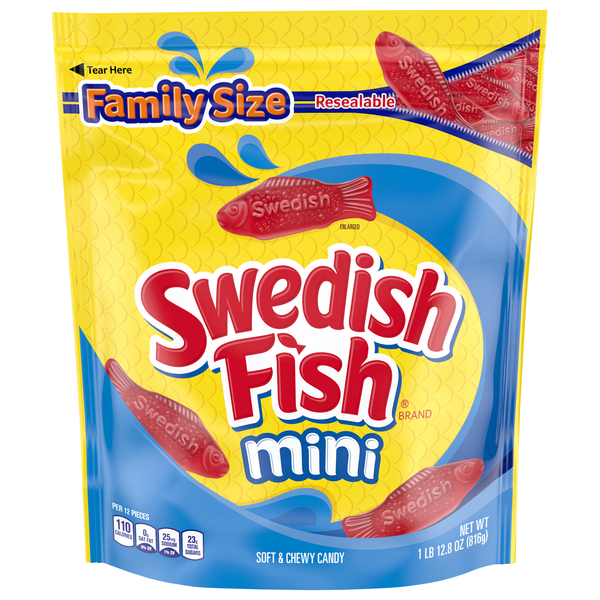 Swedish Fish Mini Assorted Soft & Chewy Candy Family Size