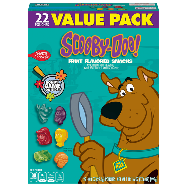 Betty Crocker Fruit Snacks Scooby-Doo Snacks Value Pack - 22 ct