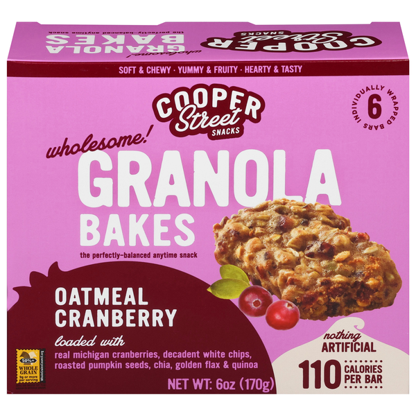 Cooper Street Oatmeal Cranberry Granola Cookie Bakes