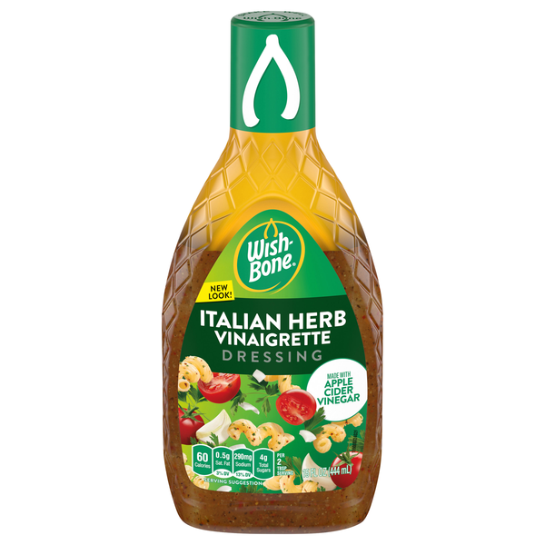 Wish-Bone Italian Herb Vinaigrette Dressing Made with Apple Cider Vinegar