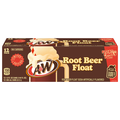 A&W Root Beer Float Soda - 12 pk