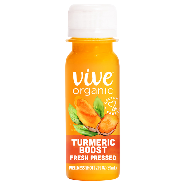 Vive Organic Fresh Pressed Turmeric Boost Wellness Shot