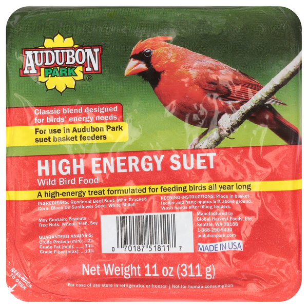 Audubon Park High Energy Suet Wild Bird Food