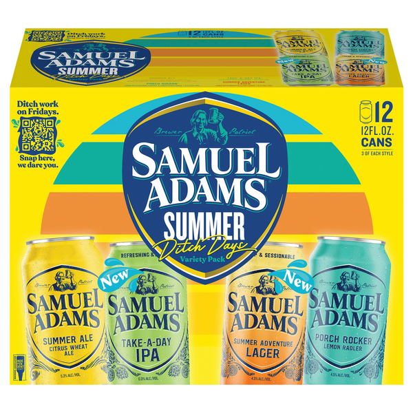 Samuel Adams Summer Ditch Days Beer Variety Pack - 12 pk