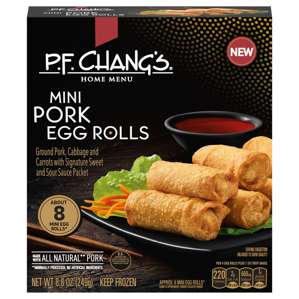 P.F. Chang's Home Menu Mini Pork Egg Rolls Frozen