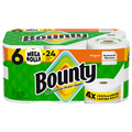 Bounty Full Sheet White Mega Roll Paper Towels - 6 ct