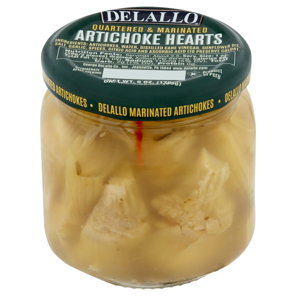 DeLallo Quartered & Marinated Artichoke Hearts