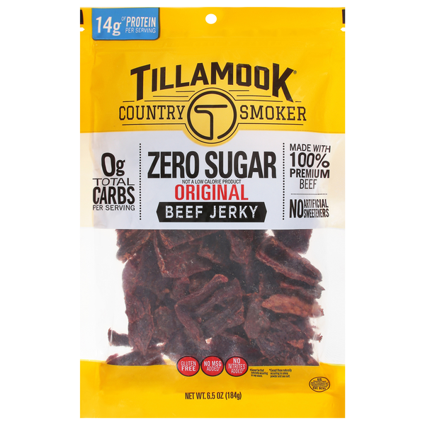 Tillamook Country Smoker Zero Sugar Original 14g Protein Beef Jerky