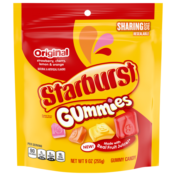 Starburst Original Gummies Candy Sharing Size