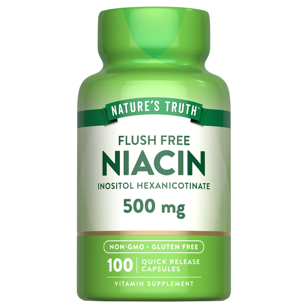 Nature's Truth Flush Free Niacin 500 mg Capsules
