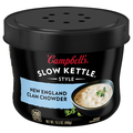 Campbell's Slow Kettle New England Clam Chowder Soup Microwavable Bowl