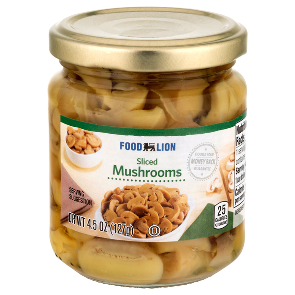 Food Lion Sliced Mushrooms