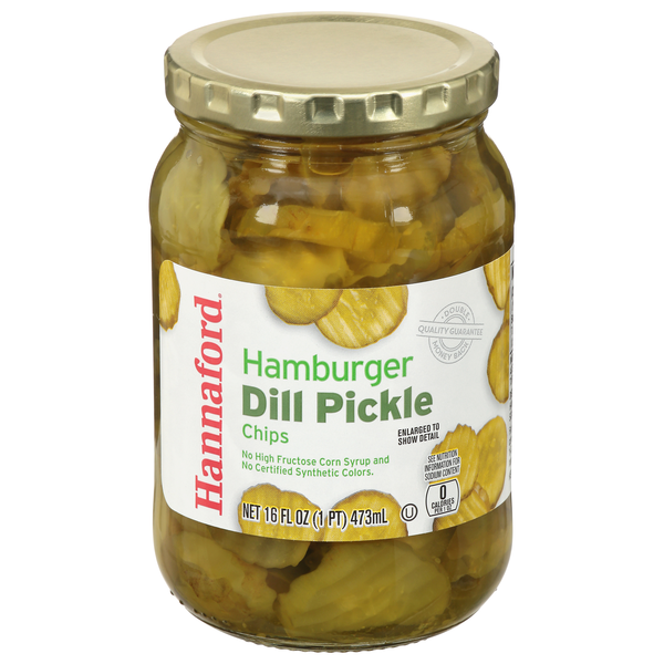Hannaford Hamburger Dill Pickle Chips