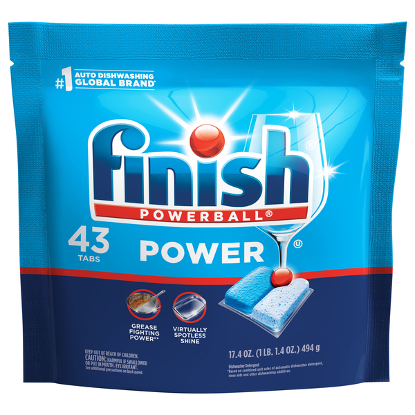 FINISH Powerball Automatic Dishwasher Detergent Tabs- 43 ct