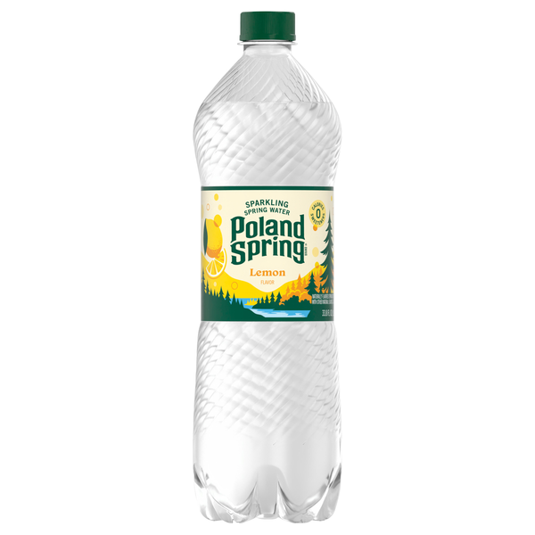 Poland Spring Lemon Sparkling Water