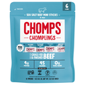 Chomps Chomplings Sea Salt Beef Mini Meat Sticks - 6 ct