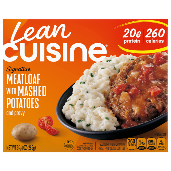 Lean Cuisine Protein Kick Meatloaf with Mashed Potatoes Frozen Meal