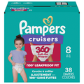 Pampers Cruisers 360 Size 8 Pull-On Diapers 46+ lbs