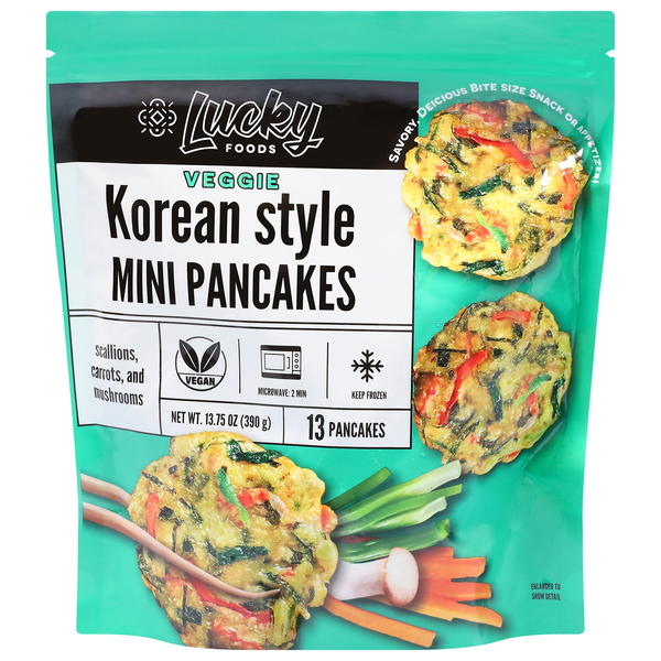 Lucky Foods Mini Korean Style Veggie Pancakes - 13 ct Frozen