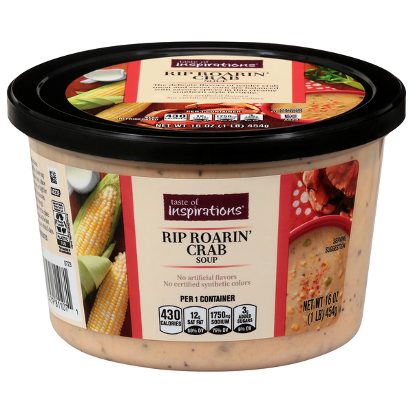 Taste of Inspirations Rip Roarin' Crab Soup Refrigerated