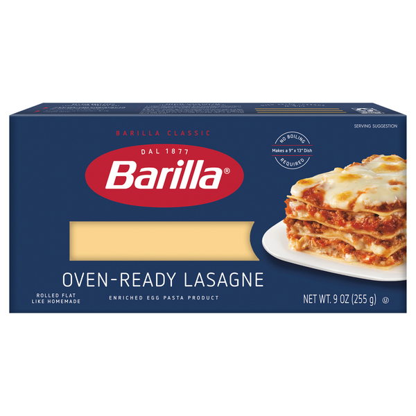 Save on Barilla OvenReady Lasagne Pasta Made with Durum Wheat Semolina