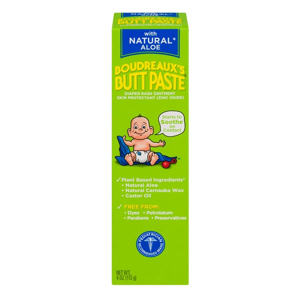 Boudreaux's Butt Paste with Natural Aloe Diaper Rash Ointment