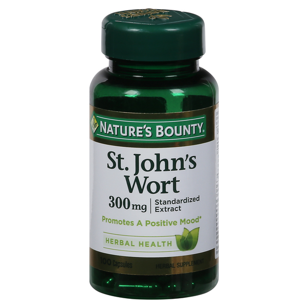 Nature's Bounty St. John's Wort 300 mg Double Strength Capsules
