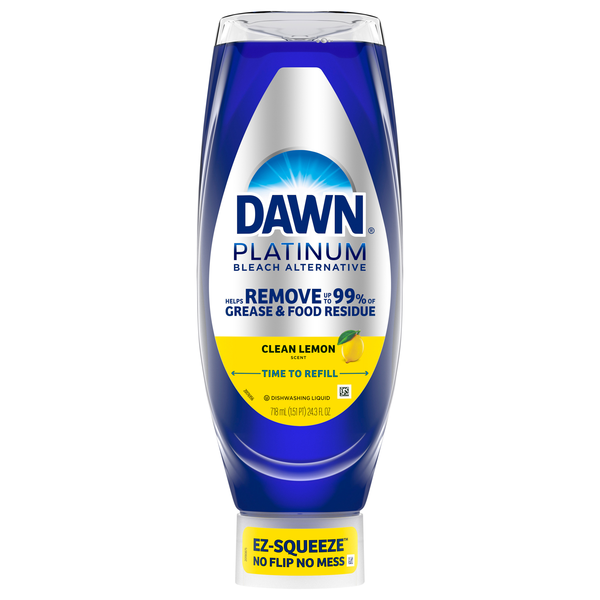 Dawn Platinum Bleach Alternative EZ-Squeeze Clean Lemon Liquid Dish Soap