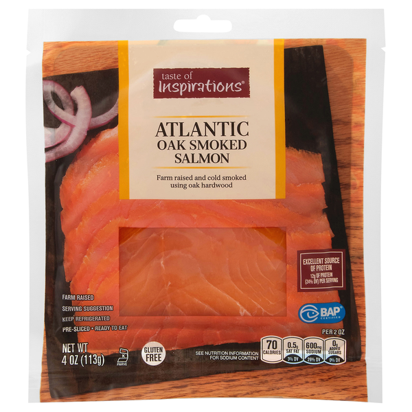 Taste of Inspirations Oak Smoked Norwegian Salmon Pre-Sliced