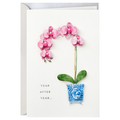 Hallmark Signature Birthday Greeting Card For Her Year After Year (Orchid)