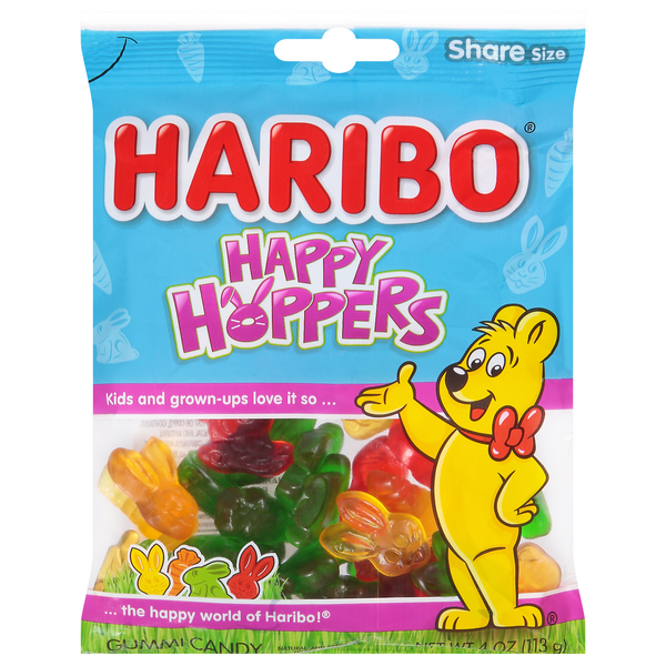 Haribo Happy Hoppers Gummi Candy Share Size Easter Candy
