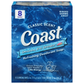 Coast Pacific Force Classic Scent Deodorant Bath Soap Bar - 8 ct