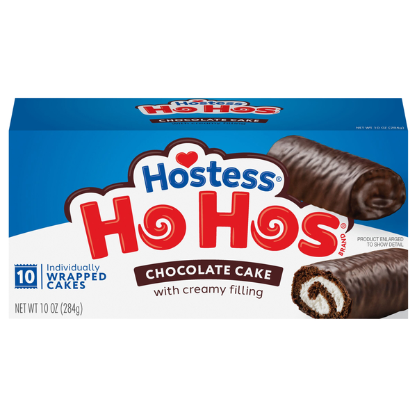 Hostess Chocolate Ho Hos Snack Cakes - 10 ct