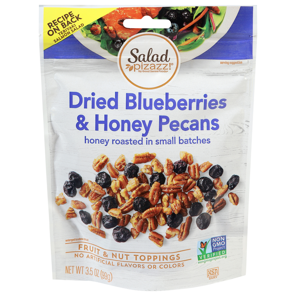 Salad Pizazz! Dried Blueberries & Honey Pecans Toppings