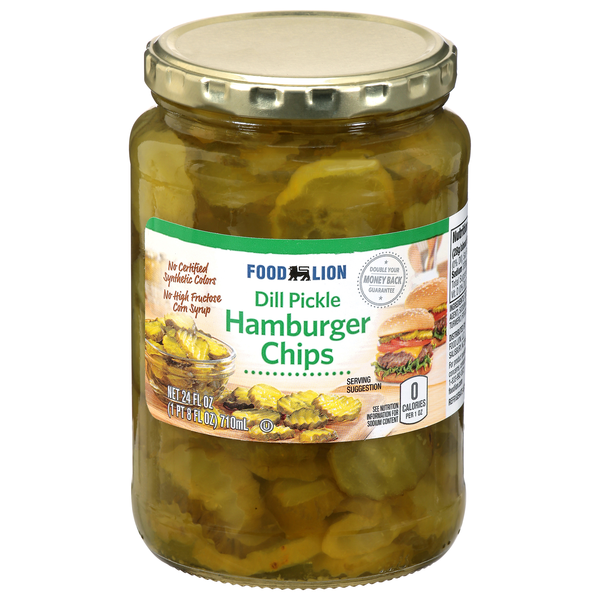 Food Lion Hamburger Dill Pickle Chips