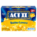 Act II Butter Lovers Microwave Popcorn - 3 ct