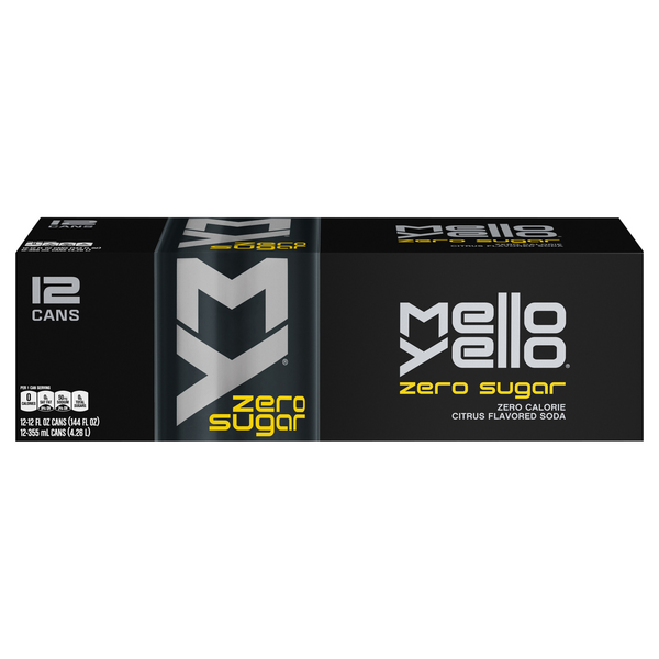 Mello Yello Zero Sugar Citrus Soda - 12 pk