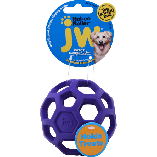 JW Hol-ee Roller Dog Toy Durable Natural Rubber