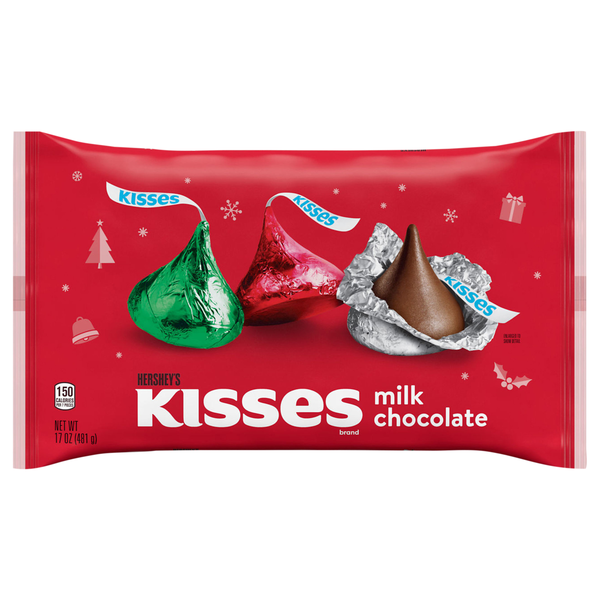 Hershey's KISSES Milk Chocolate Christmas Candy