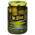 Mt. Olive Kosher Baby Dill Pickles with Sea Salt
