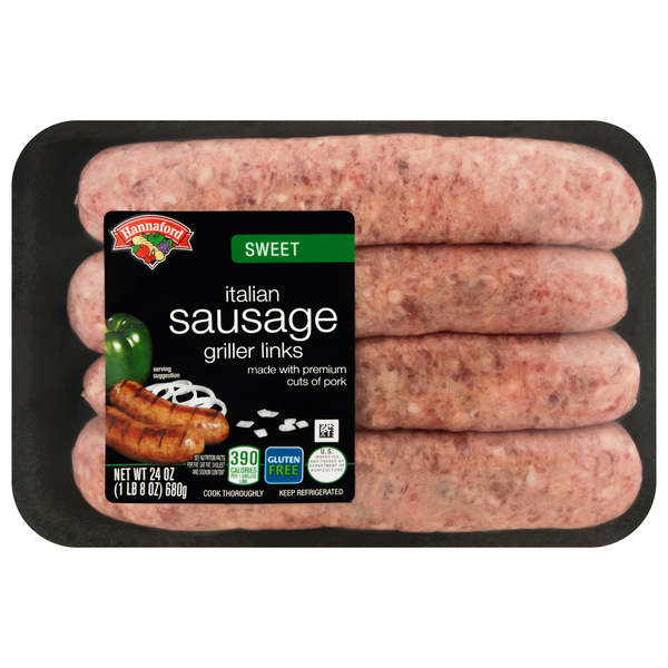 Hannaford Sweet Italian Sausage - 4 ct