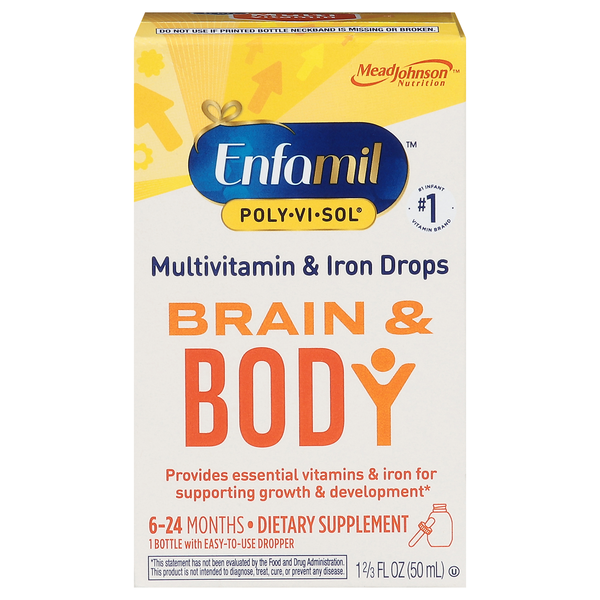 Enfamil Poly-Vi-Sol Multivitamin & Iron Drops Dietary Supplement
