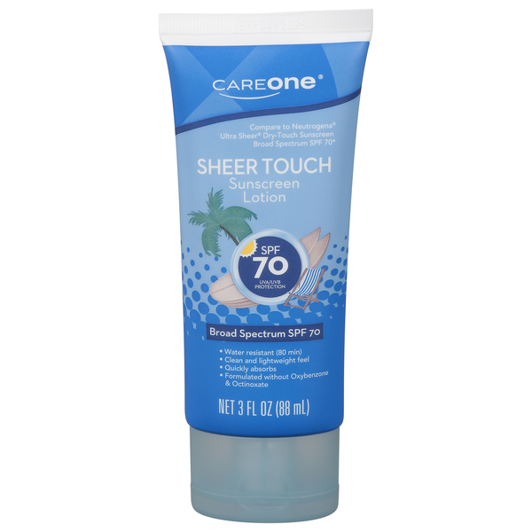 CareOne SPF 70 Sheer Touch Sunscreen Lotion