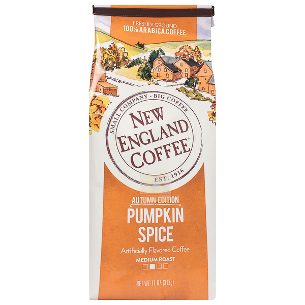 New England Coffee Pumpkin Spice Flavored Medium Roast Ground Coffee