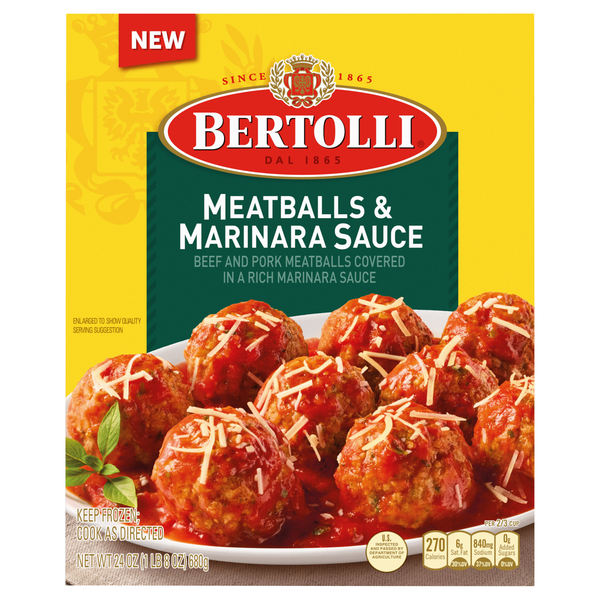 Bertolli Meatballs & Marinara Sauce Frozen Meal