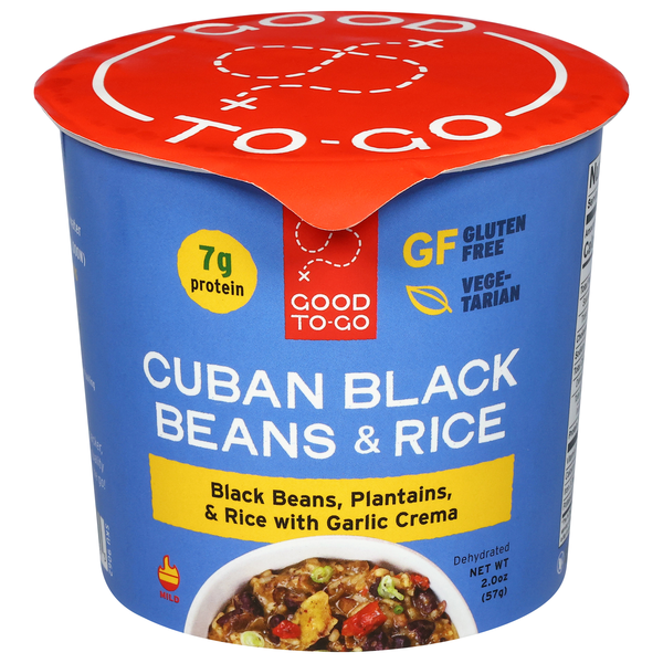 Good to Go Gluten Free Mild Cuban Black Beans & Rice Cup