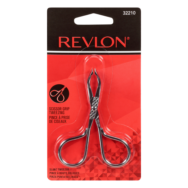 Save on Revlon Tweezer Slant Tip Scissor Style Handle Order Online