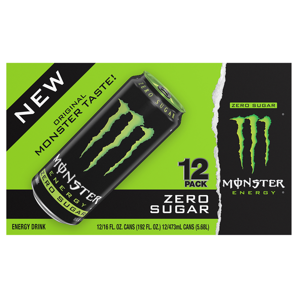 Monster Zero Sugar Energy Drink - 12 pk