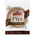 Toufayan Whole Wheat Pita Bread - 6 ct