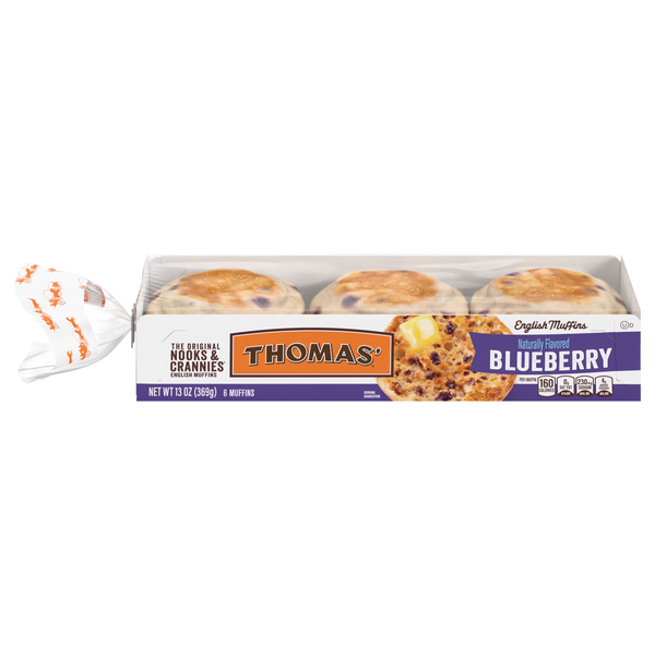 Thomas' Blueberry English Muffins - 6 ct